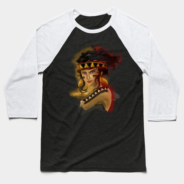 Woman Pintado Warrior Baseball T-Shirt by BRed_BT